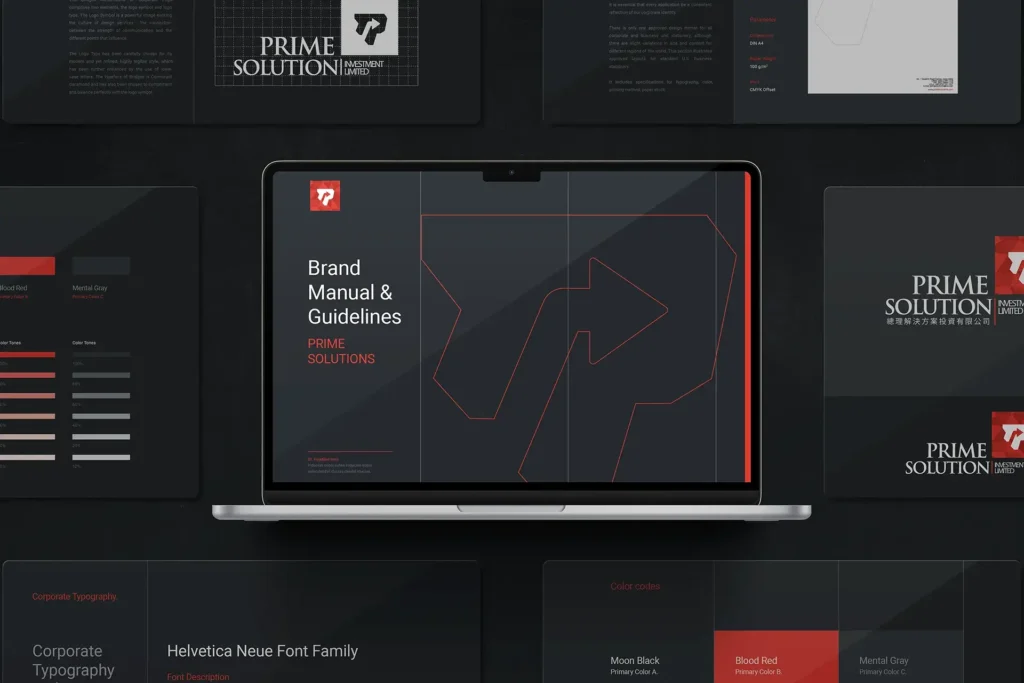 Brand guidelines Prime Solutions visual brands lab