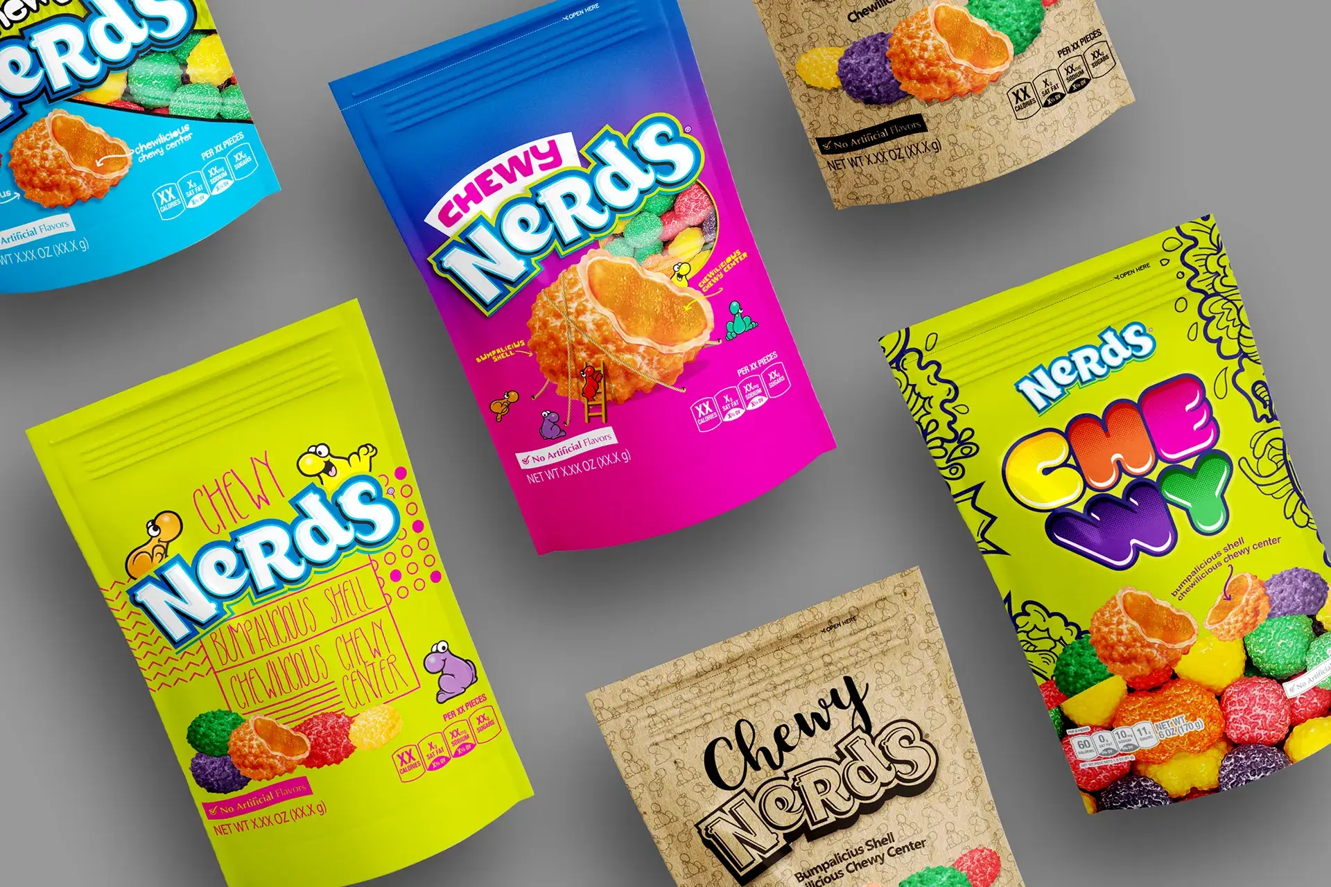Chewy Nerds A Fresh Take on Classic Candy Design 1 nerds packaging proposal 01