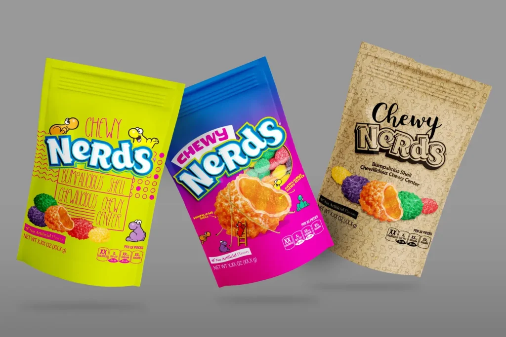 Chewy Nerds A Fresh Take on Classic Candy Design 2 nerds packaging proposal 02